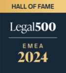HALL OF FAME - Legal 500 - EMEA 2024
